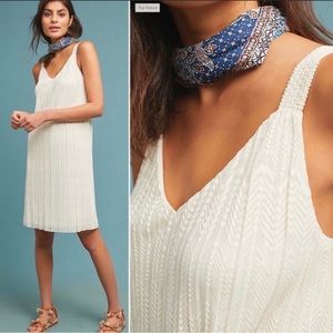 ANTHROPOLOGIE meadow rue prespa pleated dress 14